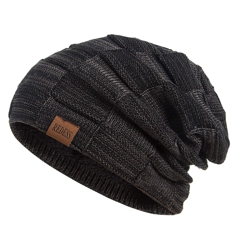 REDESS Beanie Hat for Men and Women Winter Warm Hats Knit Slouchy Thick Skull Cap - Image 1